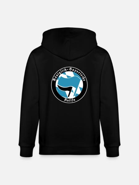 Königlich Bayerische Antifa - Stanley/Stella Unisex Bio-Kapuzenjacke CULTIVATOR  - Schwarz