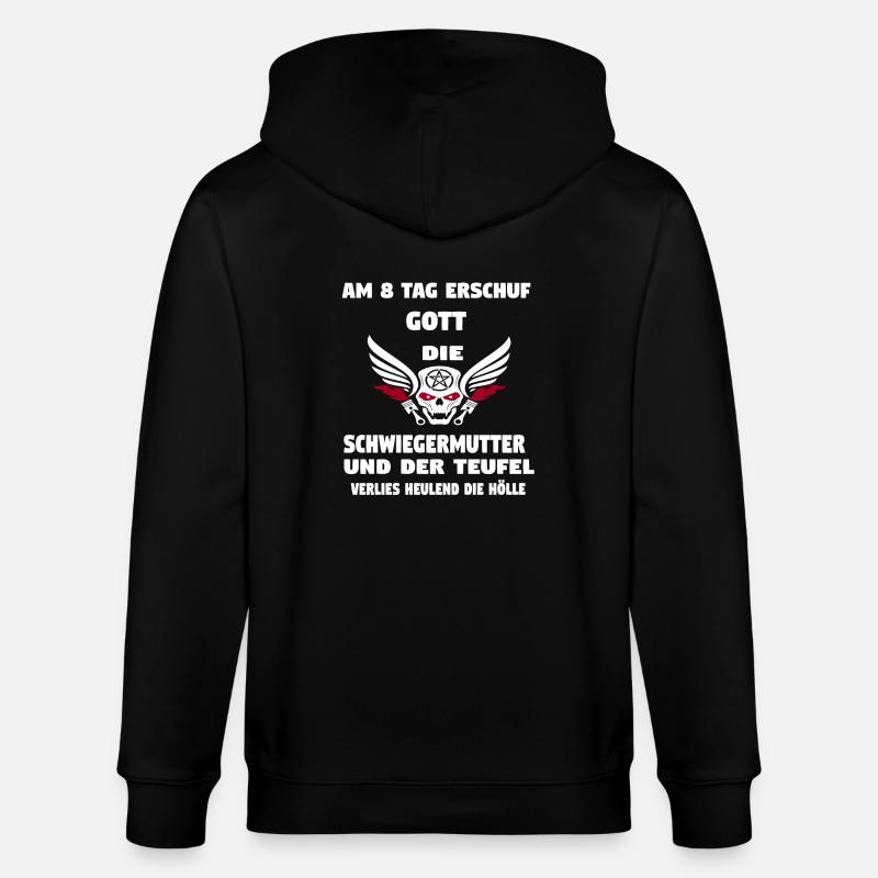 Schwiegermutte - Stanley/Stella Unisex Bio-Kapuzenjacke CULTIVATOR  - Schwarz