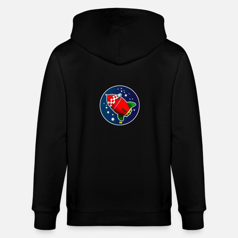 Rocket02 - Veste à capuche bio CULTIVATOR Stanley/Stella Unisexe - noir