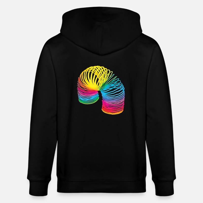 80y spirale BuJa - Veste à capuche bio CULTIVATOR Stanley/Stella Unisexe - noir