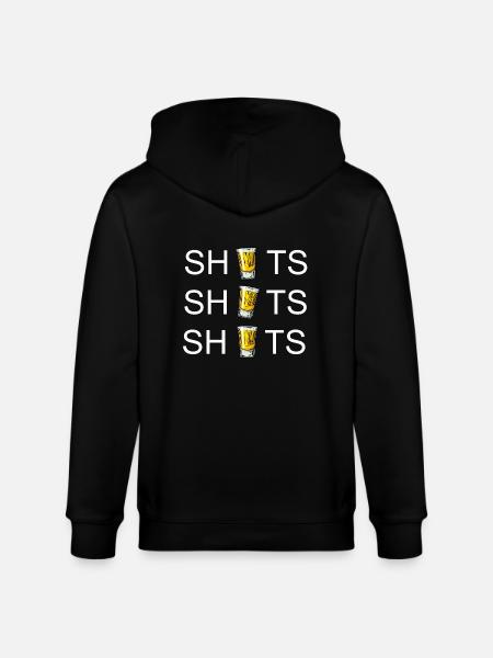 SHOTS SHOTS SHOTS (Tequila Shots) - Stanley/Stella CULTIVATOR Unisex Organic Hooded Jacket - black