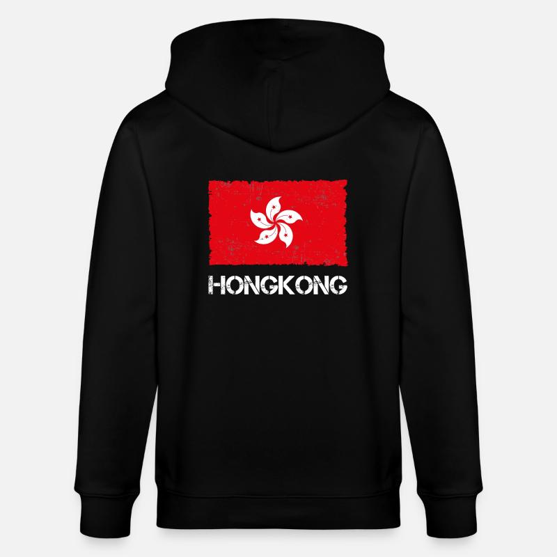 Hong-Kong - Veste à capuche bio CULTIVATOR Stanley/Stella Unisexe - noir