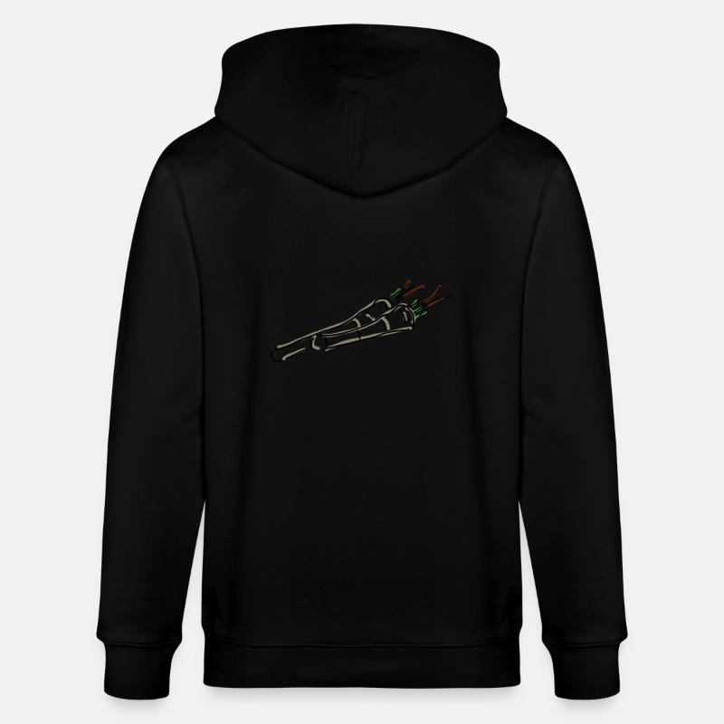 raifort - Veste à capuche bio CULTIVATOR Stanley/Stella Unisexe - noir