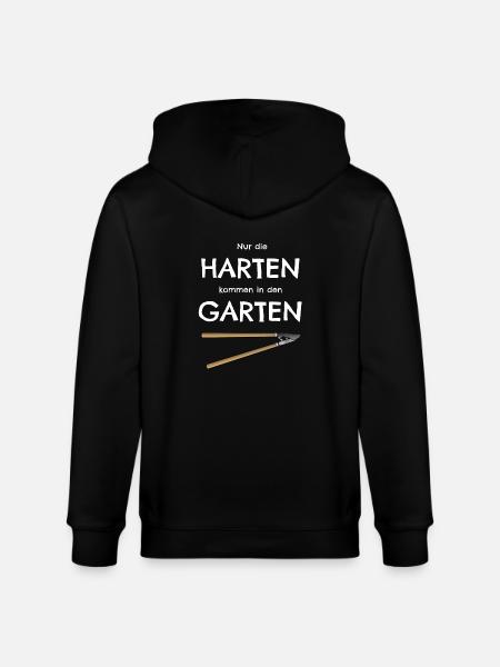 Gartenarbeit Heckenschere Garten Spruch - Stanley/Stella Unisex Bio-Kapuzenjacke CULTIVATOR  - Schwarz