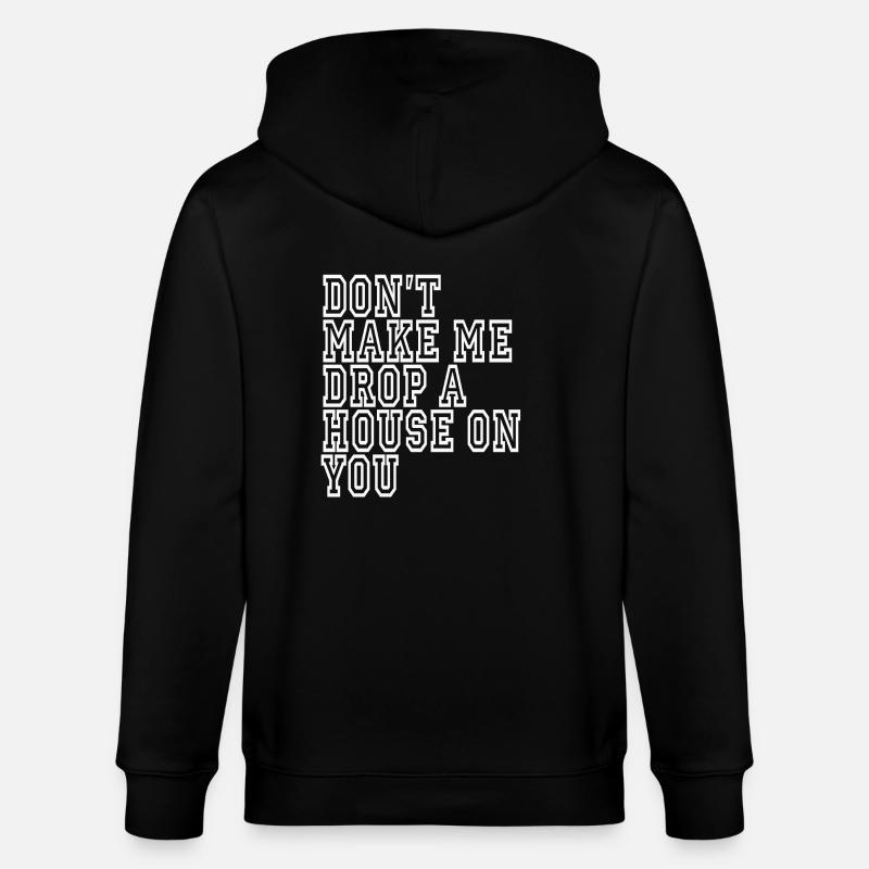 lustige sarkastisch Sprüche Spruch Sarkasmus - Stanley/Stella Unisex Bio-Kapuzenjacke CULTIVATOR  - Schwarz