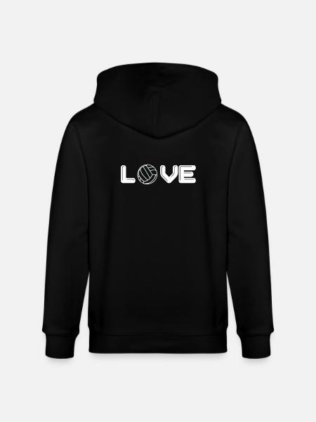 volleyball - Stanley/Stella CULTIVATOR Unisex Organic Hooded Jacket - black