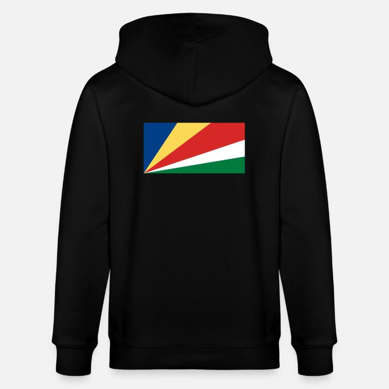 Drapeau des Seychelles - Veste à capuche bio CULTIVATOR Stanley/Stella Unisexe - noir