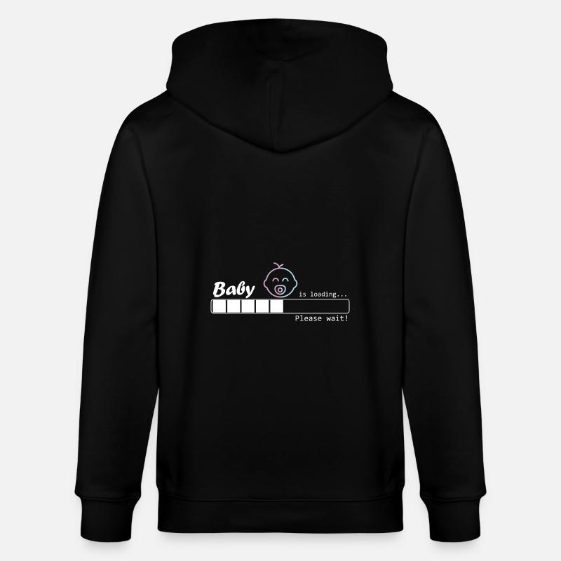Baby is loading - Junge/Mädchen - Stanley/Stella Unisex Bio-Kapuzenjacke CULTIVATOR - Schwarz