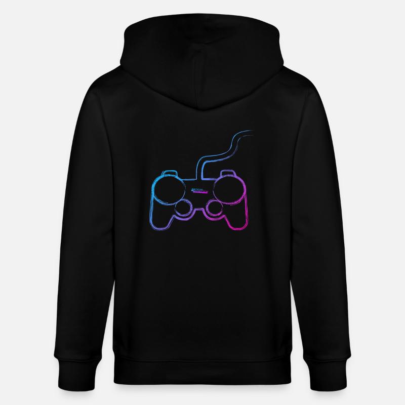 Graffiti-Controller - Stanley/Stella Unisex Bio-Kapuzenjacke CULTIVATOR  - Schwarz