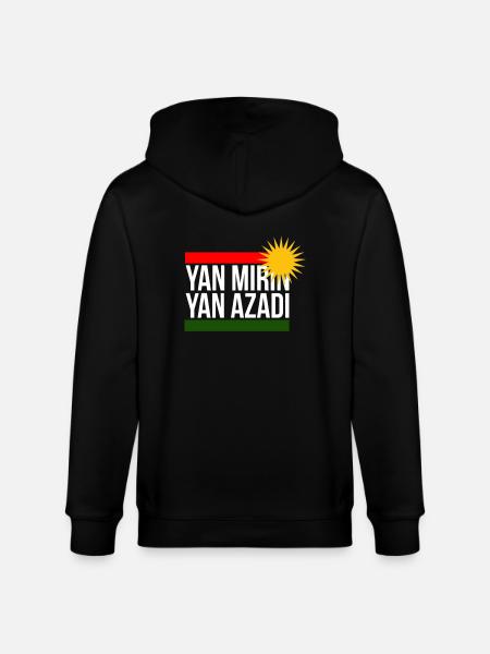 yan mirin yan azadi - Stanley/Stella Unisex Bio-Kapuzenjacke CULTIVATOR - Schwarz
