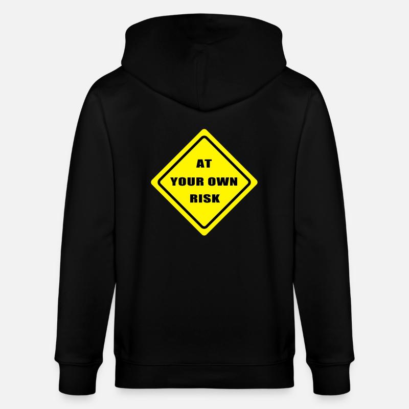 At your won risk - Stanley/Stella Unisex Bio-Kapuzenjacke CULTIVATOR  - Schwarz