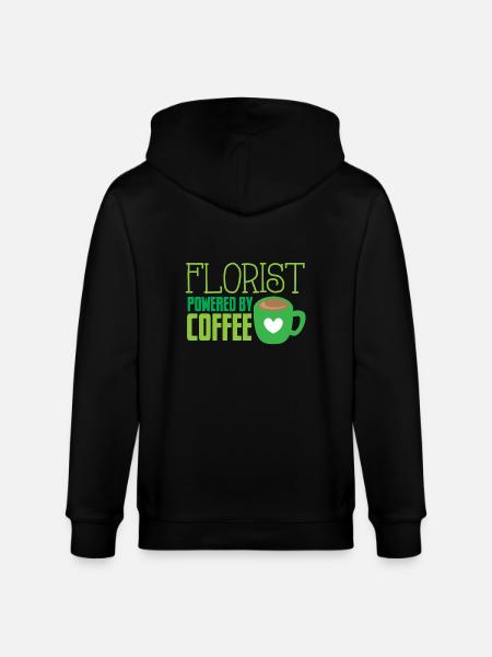 Blumengeschäft mit Kaffee - Stanley/Stella Unisex Bio-Kapuzenjacke CULTIVATOR - Schwarz