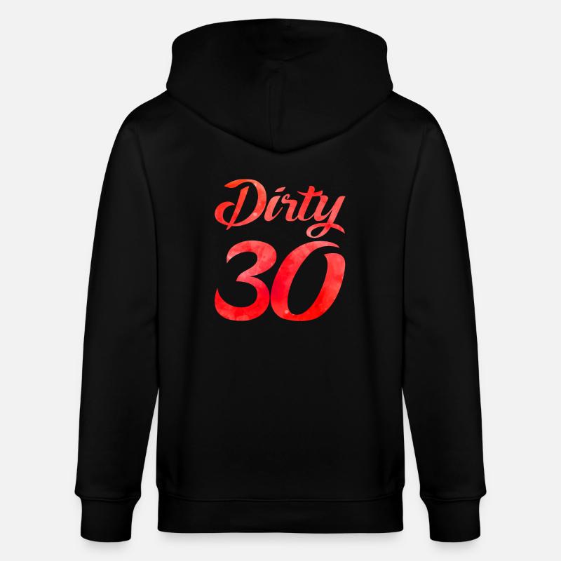 dirty thirty design - Stanley/Stella Unisex Bio-Kapuzenjacke CULTIVATOR  - Schwarz