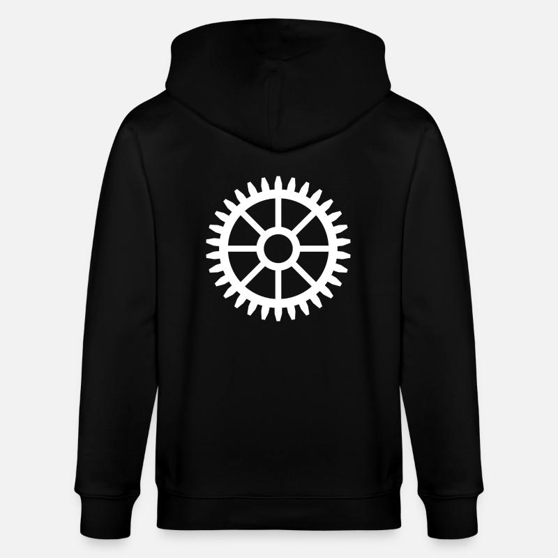 Conception de modèle d'engrenage - Veste à capuche bio CULTIVATOR Stanley/Stella Unisexe - noir