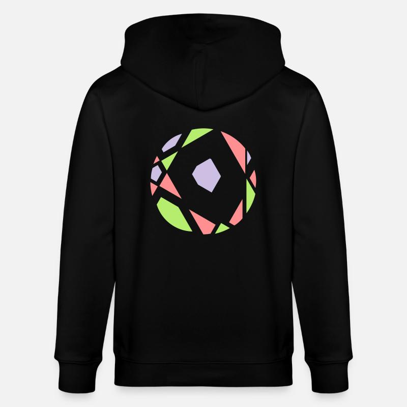 sphère abstraite - Veste à capuche bio CULTIVATOR Stanley/Stella Unisexe - noir