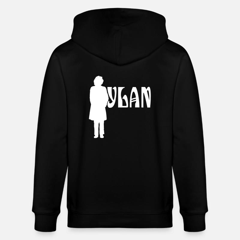 Silhouette White Bob Dylan - Veste à capuche bio CULTIVATOR Stanley/Stella Unisexe - noir