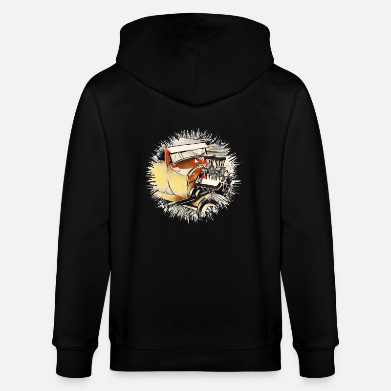 Auto - Stanley/Stella Unisex Bio-Kapuzenjacke CULTIVATOR - Schwarz