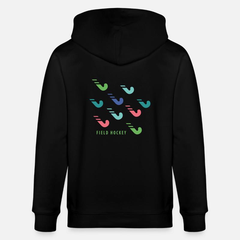 Hockeyschläger - Stanley/Stella Unisex Bio-Kapuzenjacke CULTIVATOR  - Schwarz