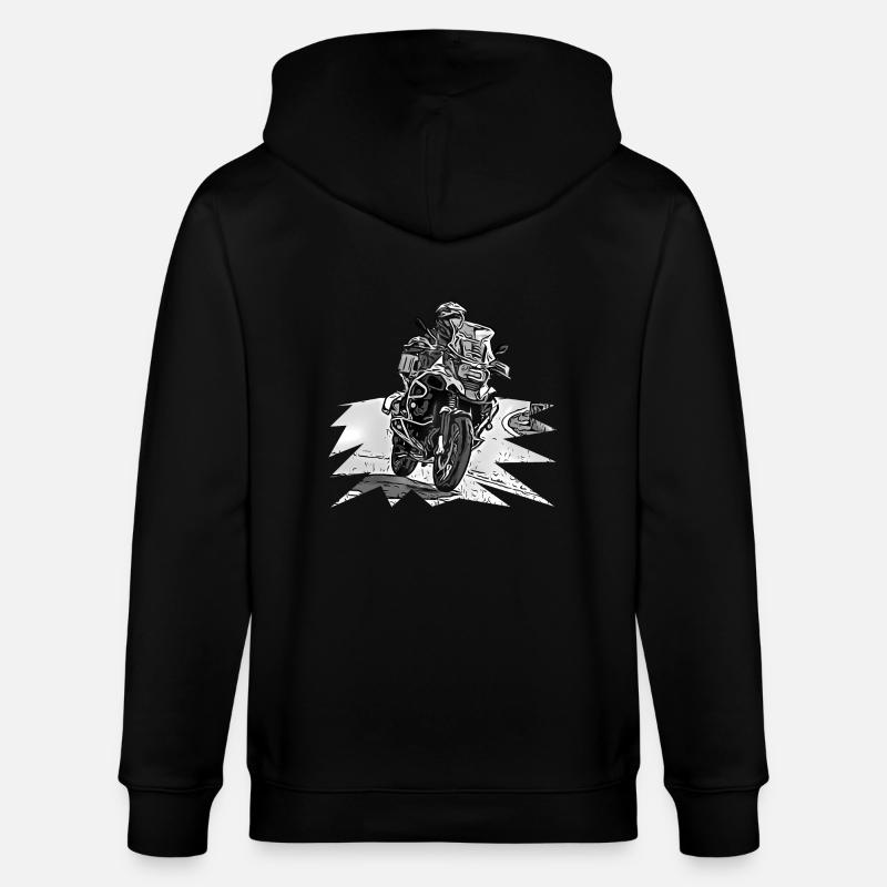 Vélo d’aventure Curve noir - Veste à capuche bio CULTIVATOR Stanley/Stella Unisexe - noir