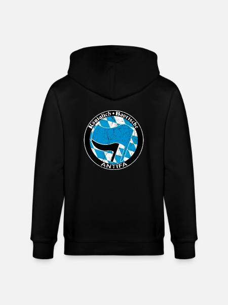 antifa - Stanley/Stella Unisex Bio-Kapuzenjacke CULTIVATOR  - Schwarz