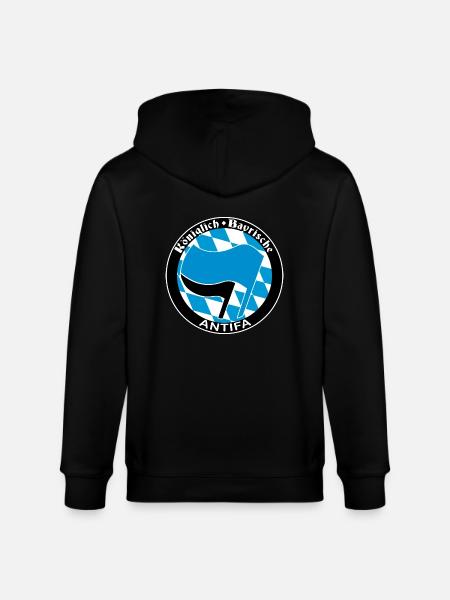 Königliche Bayrische Antifa - Stanley/Stella Unisex Bio-Kapuzenjacke CULTIVATOR - Schwarz