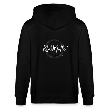 KlaMotte - Akustik Rock & Pop - Stanley/Stella Unisex Bio-Kapuzenjacke CULTIVATOR  - Schwarz - Hinten - Anna (173cm)