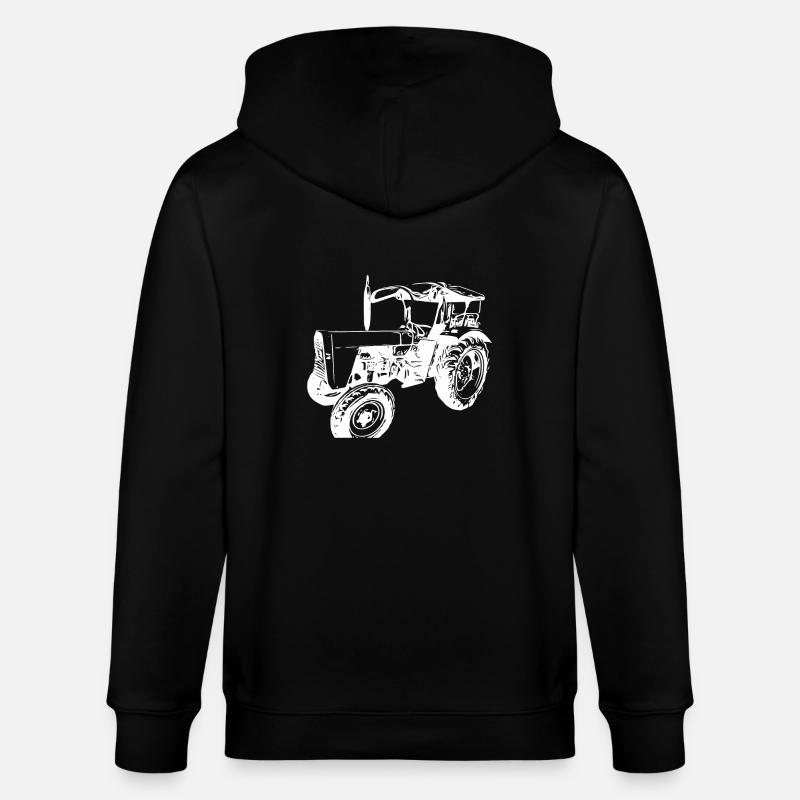 Traktor - Stanley/Stella Unisex Bio-Kapuzenjacke CULTIVATOR  - Schwarz