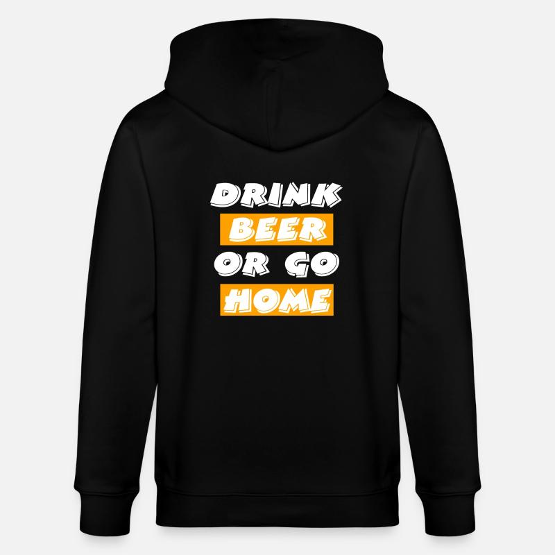 Bière - Veste à capuche bio CULTIVATOR Stanley/Stella Unisexe - noir