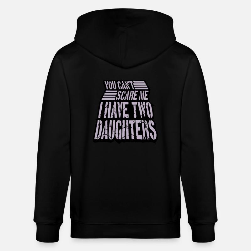 J’ai deux filles - Veste à capuche bio CULTIVATOR Stanley/Stella Unisexe - noir