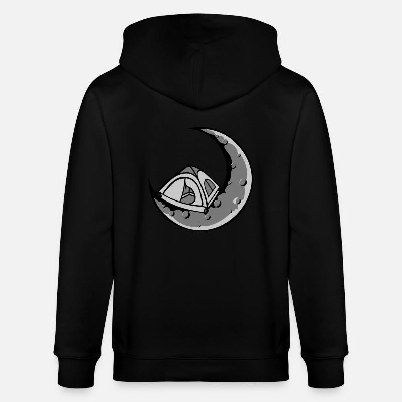 Espace tente de camping Moon - Veste à capuche bio CULTIVATOR Stanley/Stella Unisexe - noir