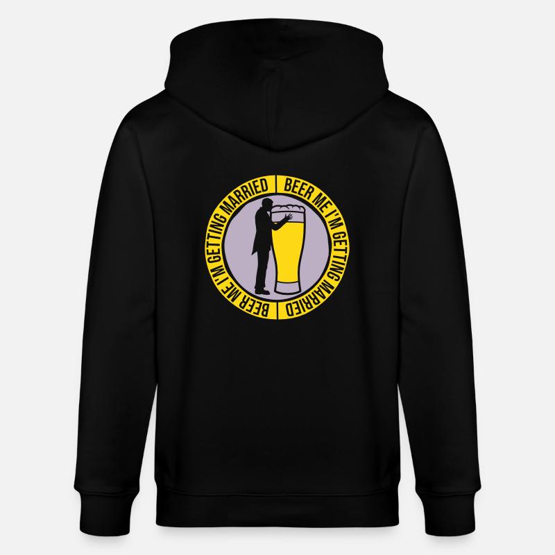 Beer Me Getting Married - Stanley/Stella Unisex Bio-Kapuzenjacke CULTIVATOR  - Schwarz
