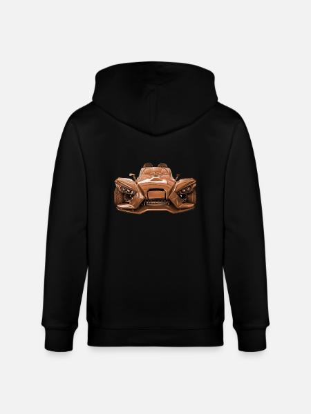 Trike Funcar brown - Stanley/Stella CULTIVATOR  Unisex Organic Hooded Jacket - black