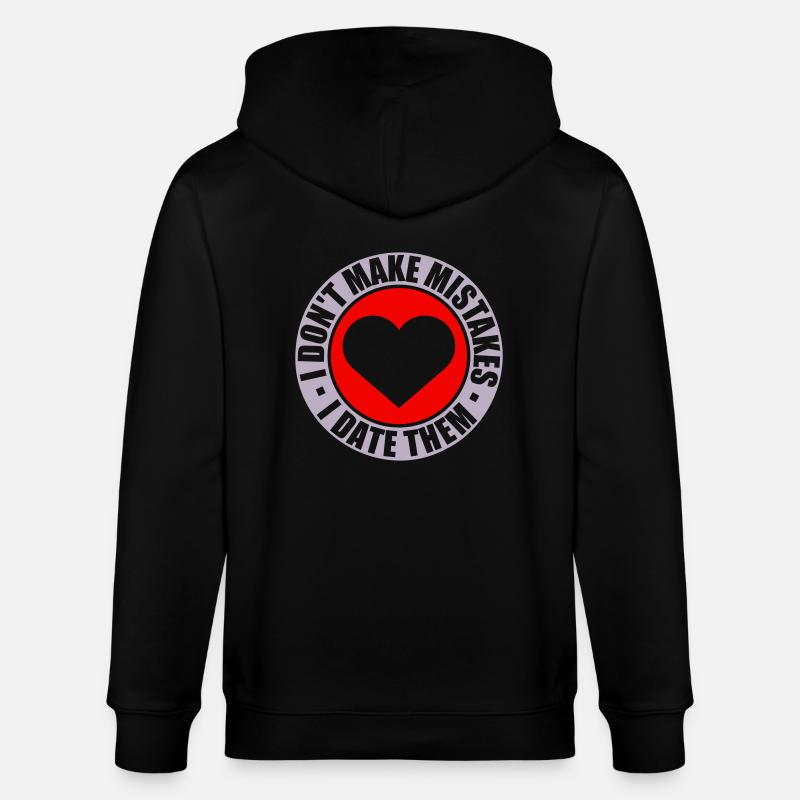 Date Mistakes Zitat Logo - Stanley/Stella Unisex Bio-Kapuzenjacke CULTIVATOR  - Schwarz