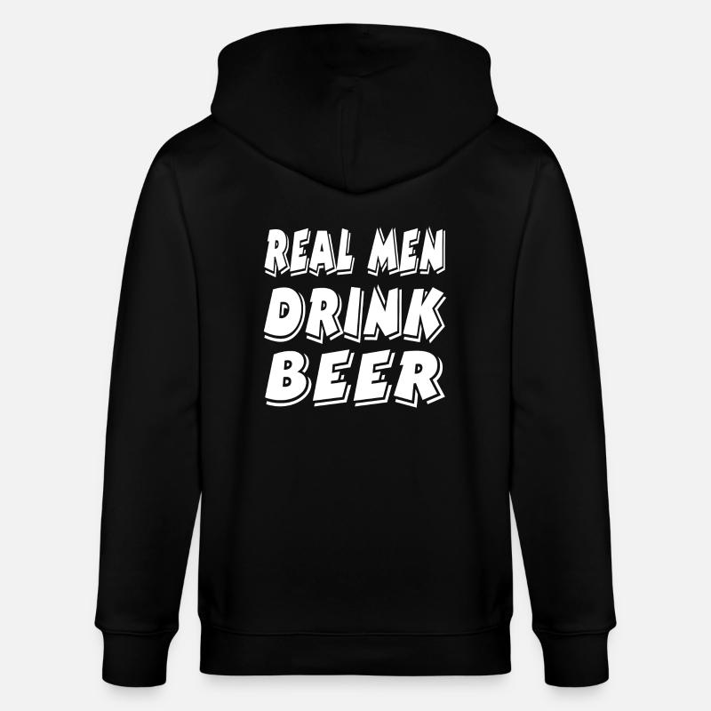 Bier - Stanley/Stella Unisex Bio-Kapuzenjacke CULTIVATOR - Schwarz