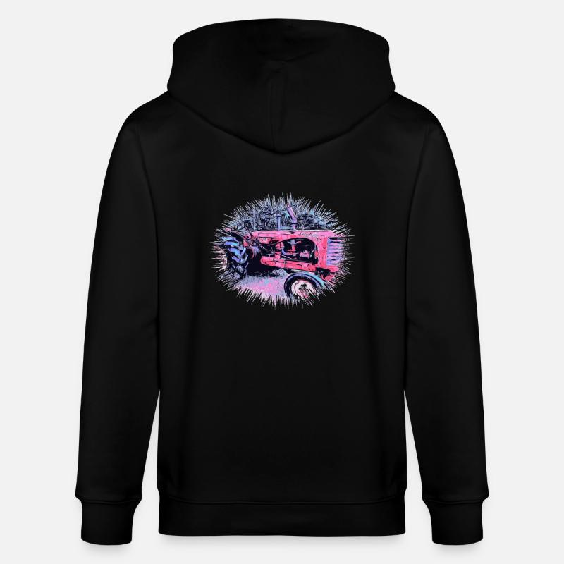 Traktor - Stanley/Stella Unisex Bio-Kapuzenjacke CULTIVATOR  - Schwarz