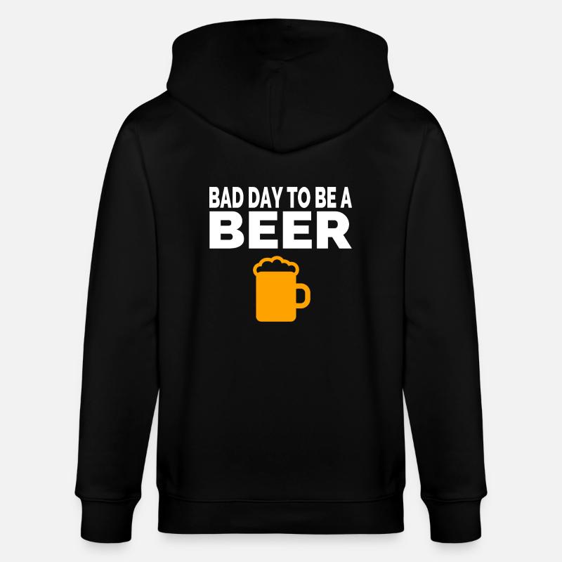 Bier - Stanley/Stella Unisex Bio-Kapuzenjacke CULTIVATOR  - Schwarz