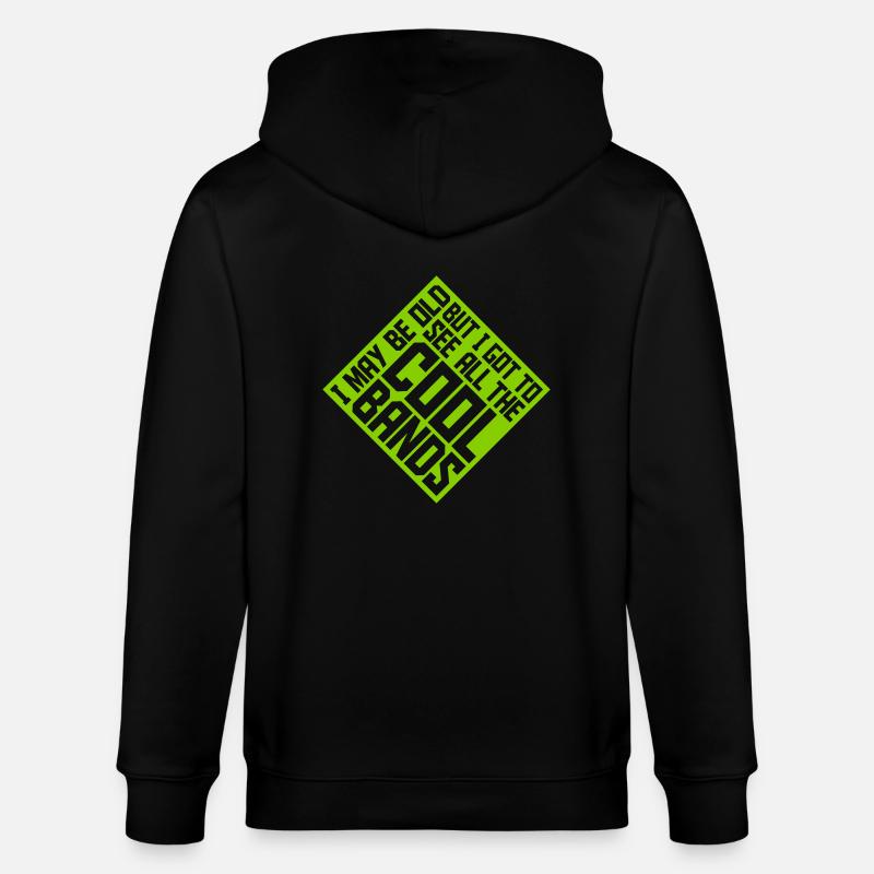 I may be old - Stanley/Stella Unisex Bio-Kapuzenjacke CULTIVATOR - Schwarz