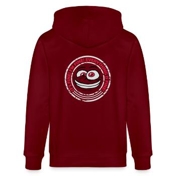 Tout va bien devis - Veste à capuche bio CULTIVATOR Stanley/Stella Unisexe - bordeaux - Dos - Anna (173cm)