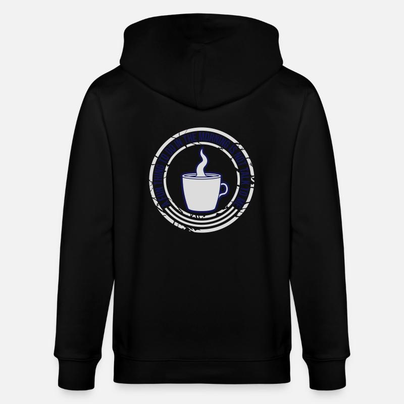 ne me parle pas - Veste à capuche bio CULTIVATOR Stanley/Stella Unisexe - noir