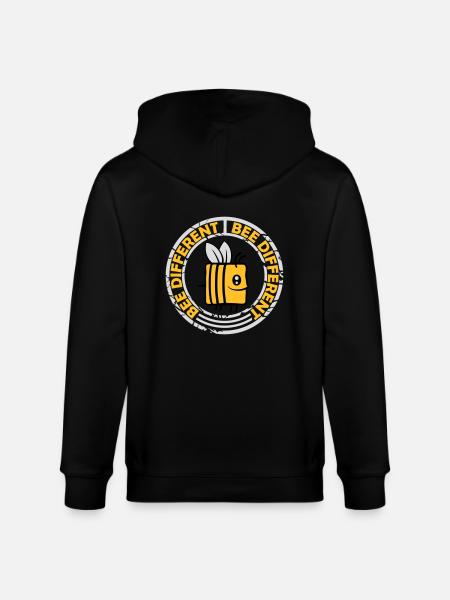bee citation différente - Veste à capuche bio CULTIVATOR Stanley/Stella Unisexe - noir