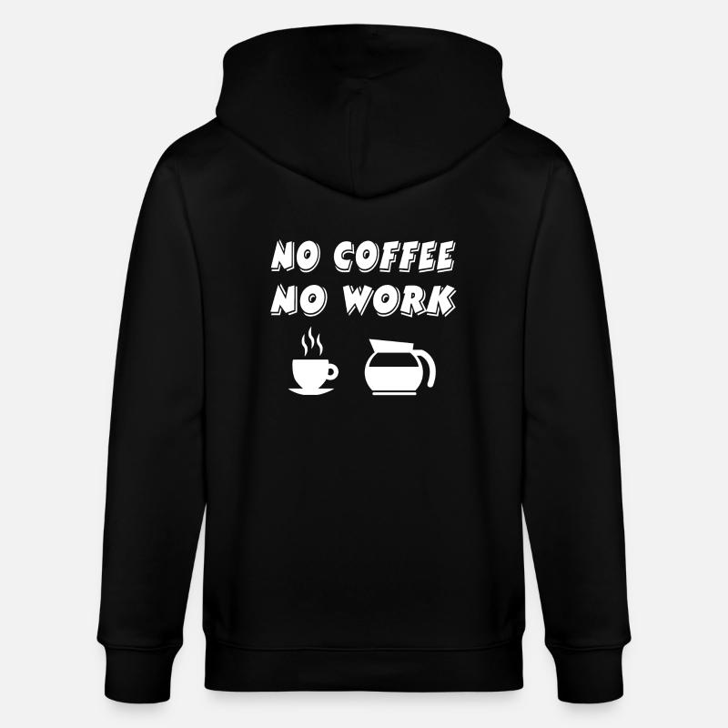 Kaffee - Stanley/Stella Unisex Bio-Kapuzenjacke CULTIVATOR  - Schwarz