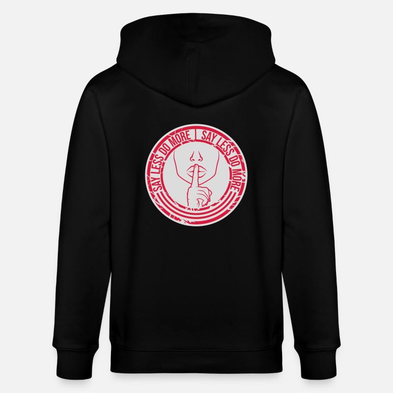 say less do more - Stanley/Stella Unisex Bio-Kapuzenjacke CULTIVATOR  - Schwarz