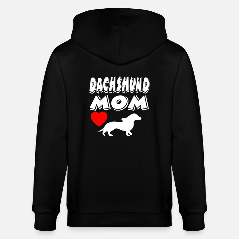 Dackel - Stanley/Stella Unisex Bio-Kapuzenjacke CULTIVATOR  - Schwarz