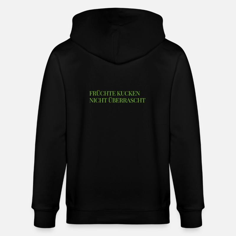 das machen Früchte nicht - Stanley/Stella Unisex Bio-Kapuzenjacke CULTIVATOR  - Schwarz