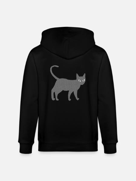 Chat structurel - Veste à capuche bio CULTIVATOR Stanley/Stella Unisexe - noir