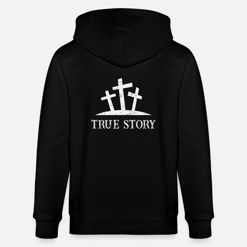 True Story - Stanley/Stella Unisex Bio-Kapuzenjacke CULTIVATOR  - Schwarz