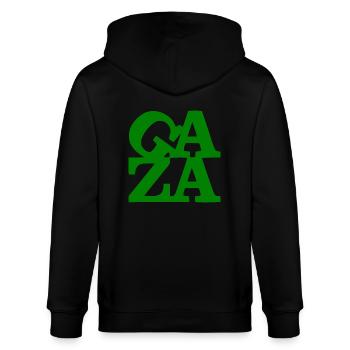 Gaza - Stanley/Stella Unisex Bio-Kapuzenjacke CULTIVATOR  - Schwarz - Hinten - Anna (173cm)