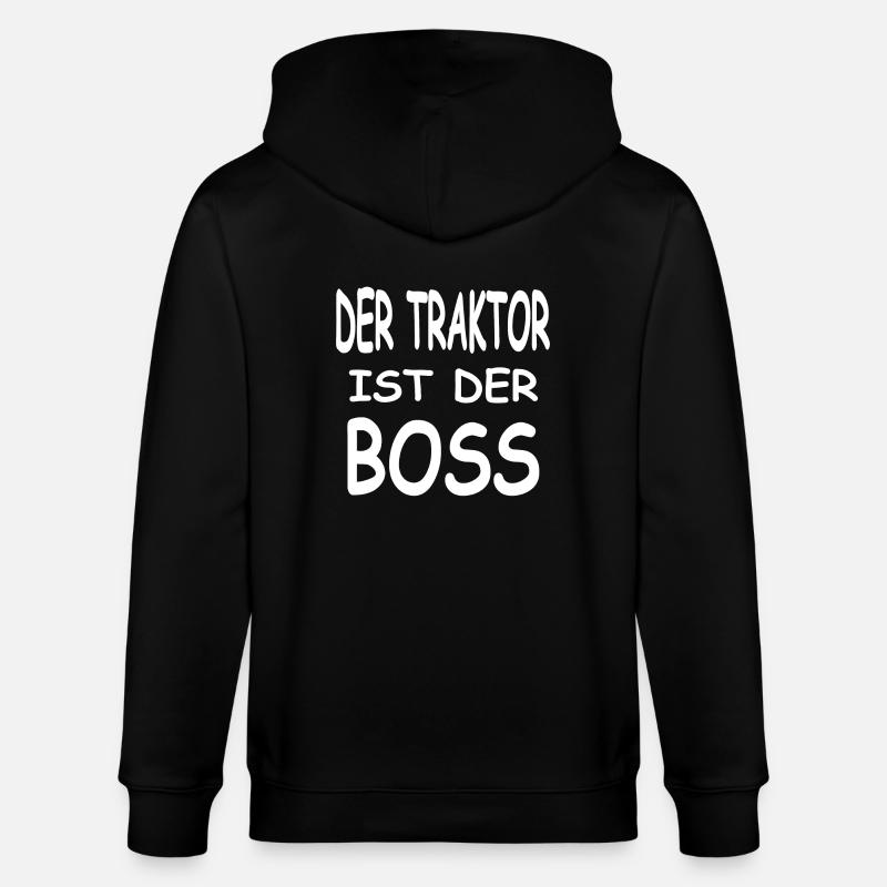 Traktor - Stanley/Stella Unisex Bio-Kapuzenjacke CULTIVATOR  - Schwarz