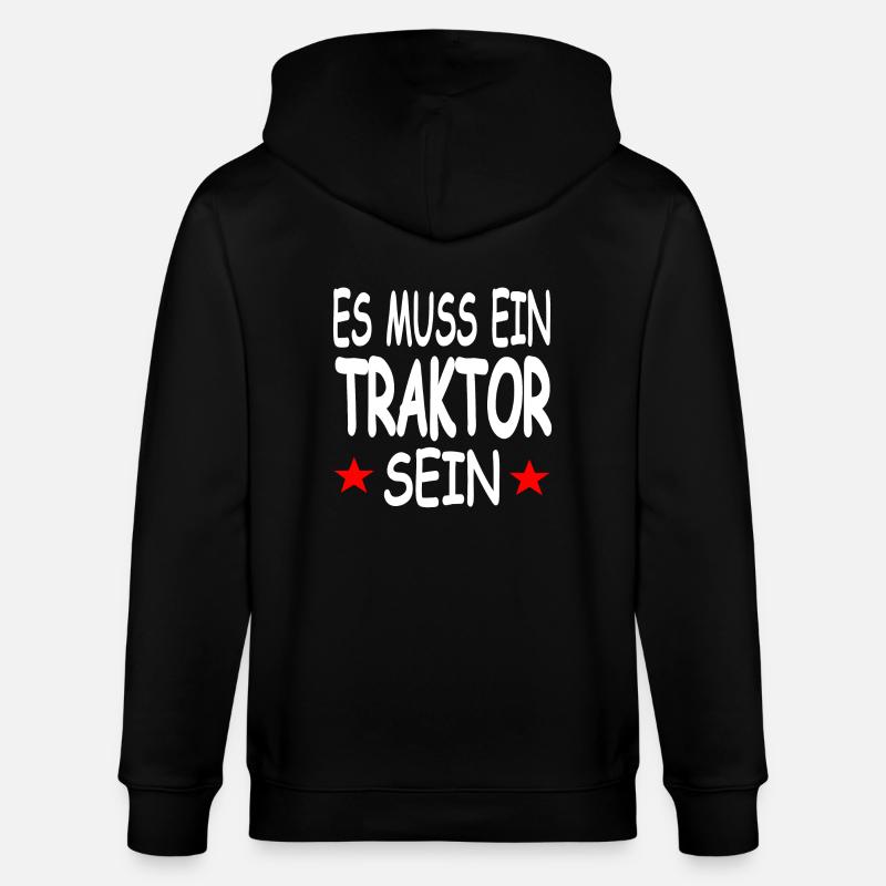 Traktor - Stanley/Stella Unisex Bio-Kapuzenjacke CULTIVATOR  - Schwarz
