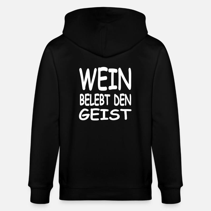 Wein - Stanley/Stella Unisex Bio-Kapuzenjacke CULTIVATOR  - Schwarz